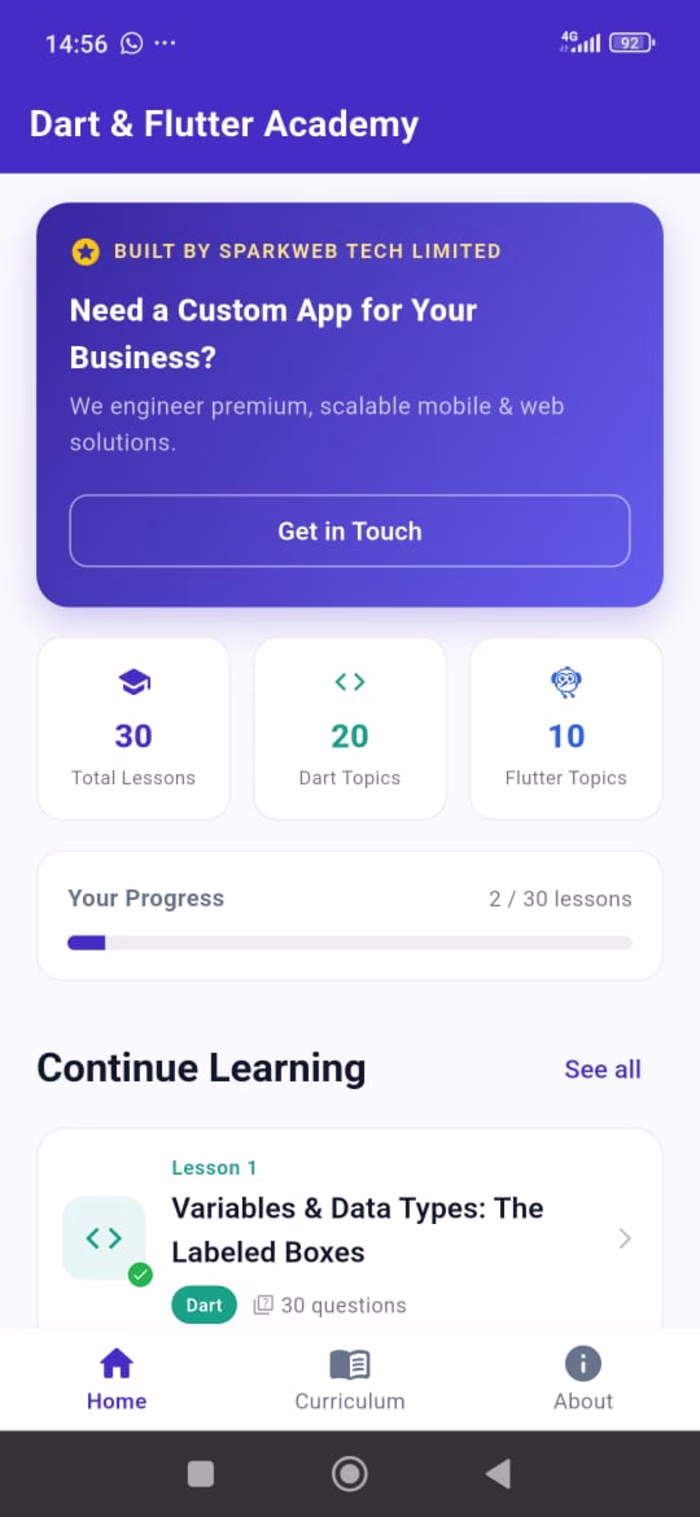 Dart & Flutter Academy —