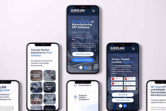 Godlan Website Redesign and Rebuild