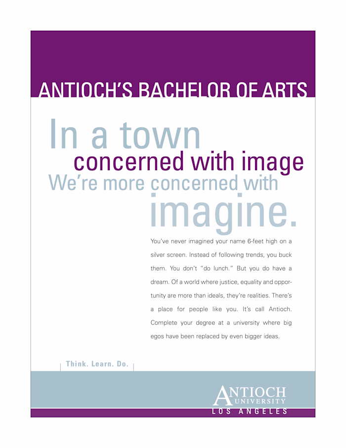 Antioch University Print Ad
