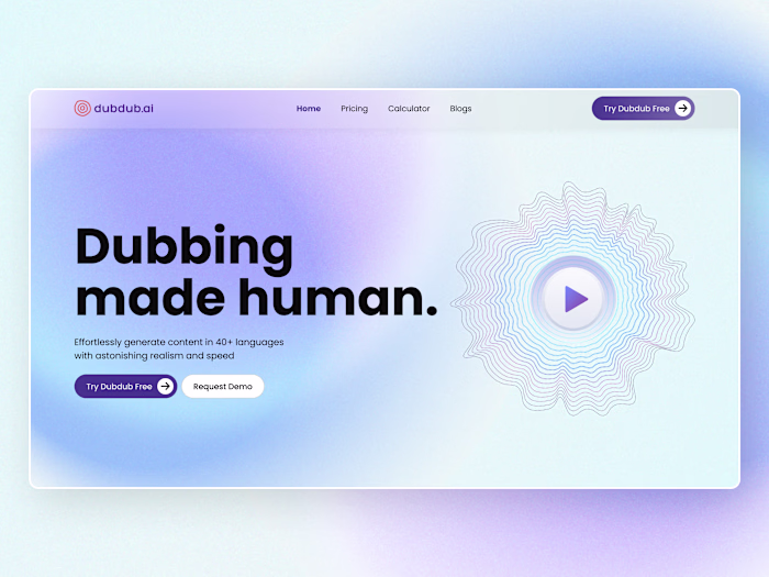 Ai Dubbing Website