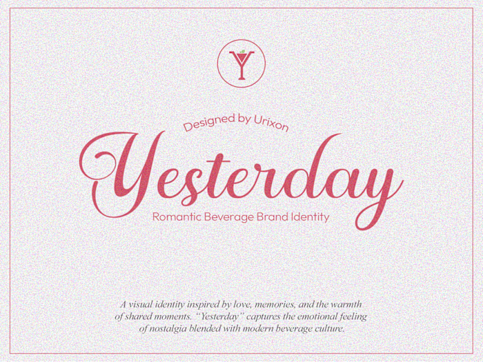 Romantic Beverage Brand Identity