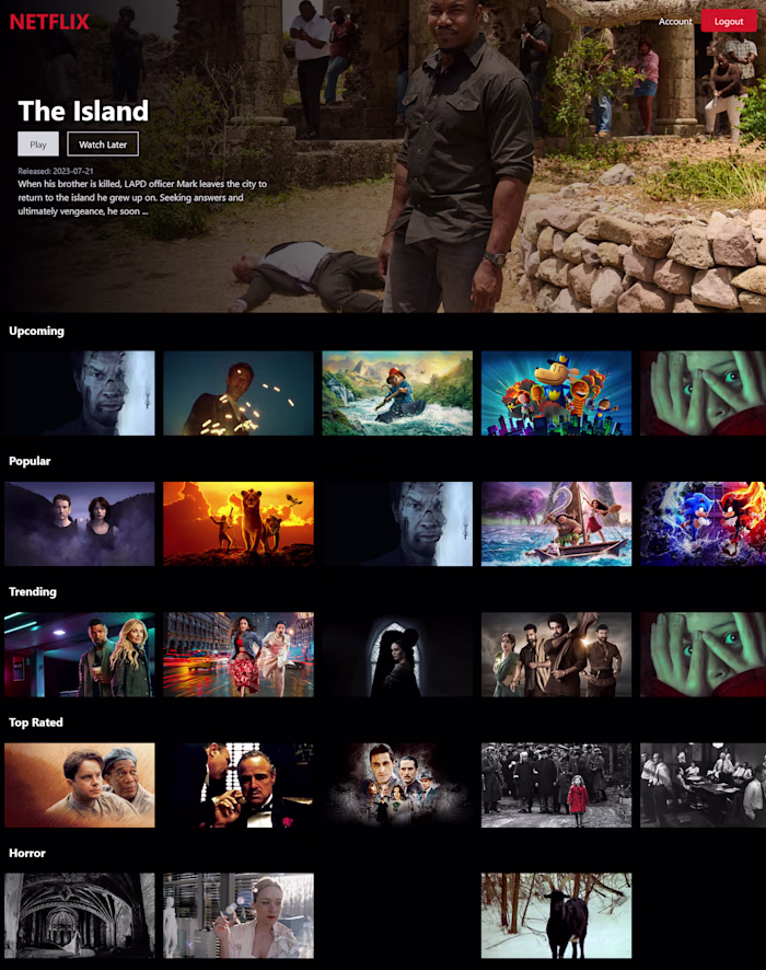Movie Recommendation Web App
