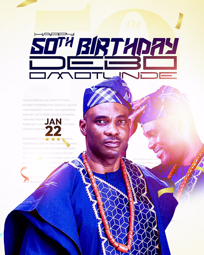 Birthday celebration poster