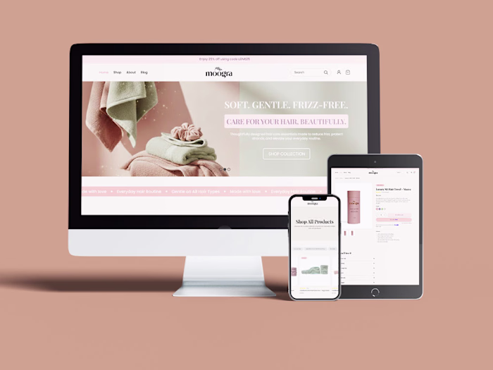 Designed a modern, responsive e-commerce