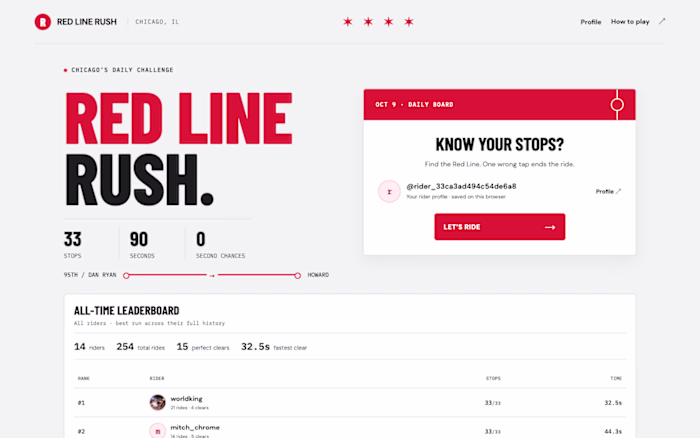 RED LINE RUSH