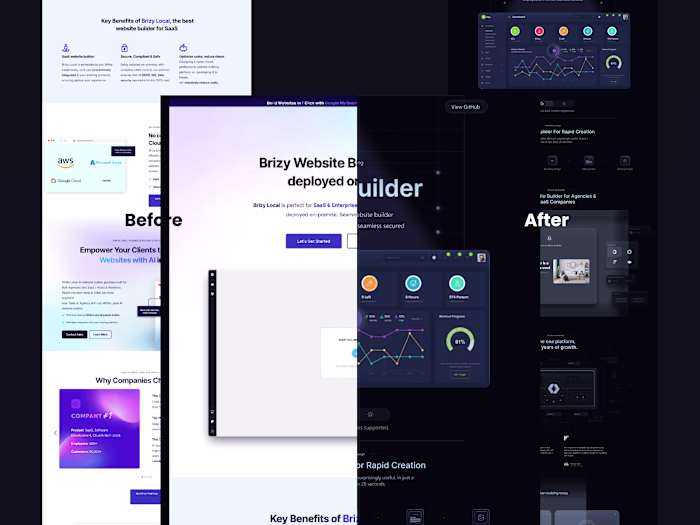 Website Builder Platform — Drag & Drop UI Design