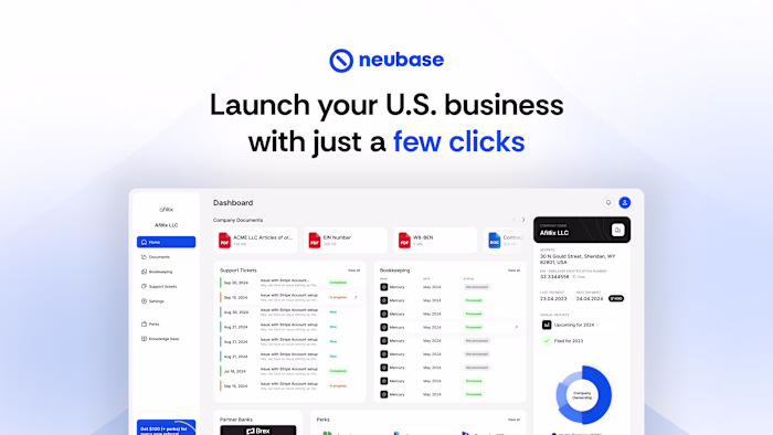 Neubase: Register U.S. companies from anywhere in the world