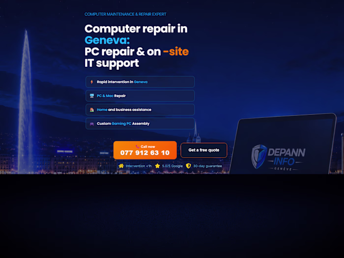 DEPANN’INFO – IT Support & Computer Repair Website