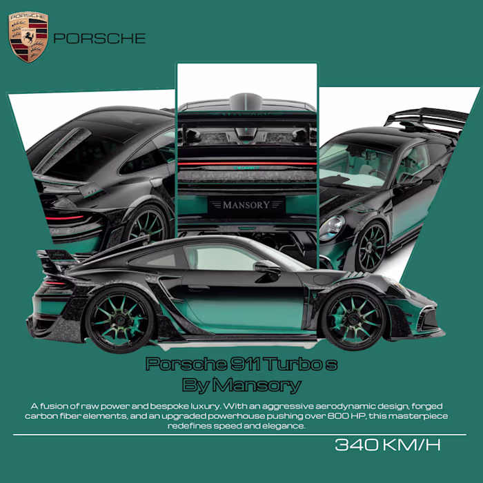 Porsche 911 Turbo By Mansory-poster