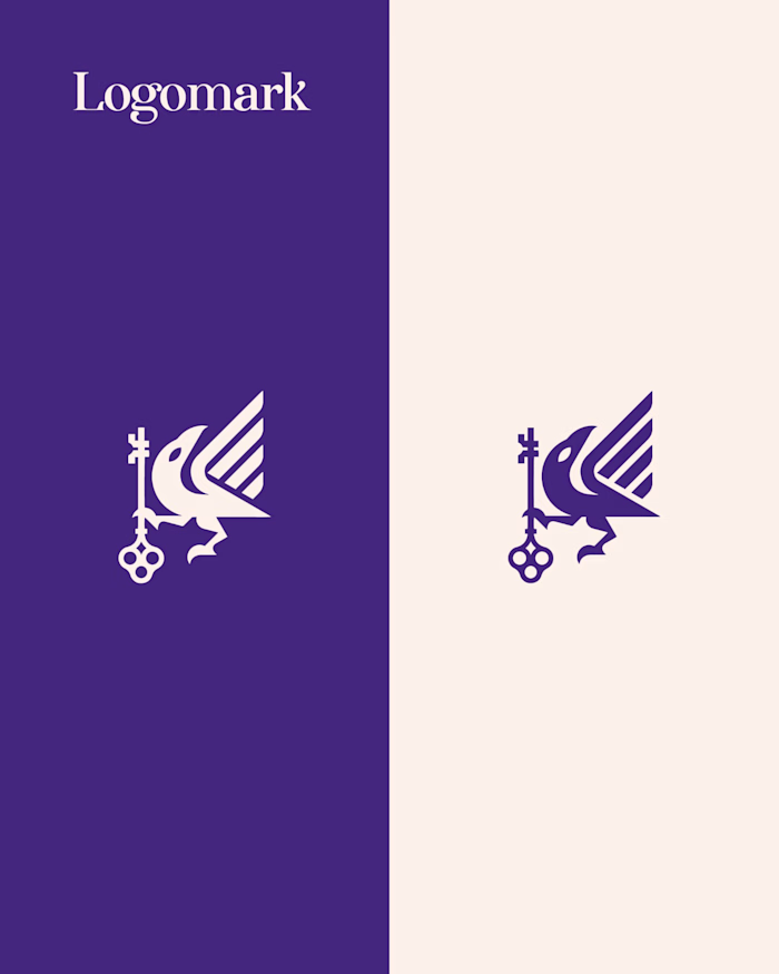 Raven Key Logo design for sale crafted by Anhdodes Published...