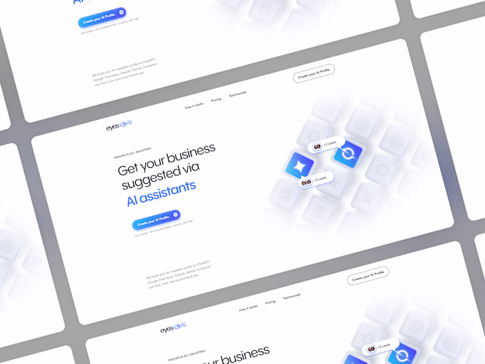 Eyes AI website development