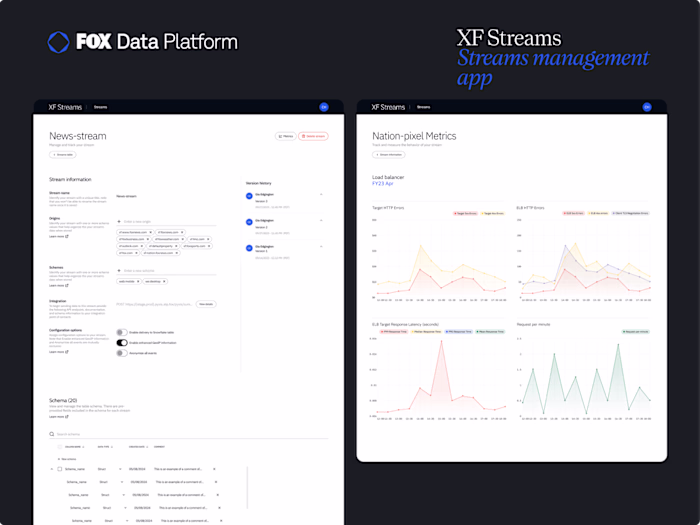 XF Streams - Streams Management App