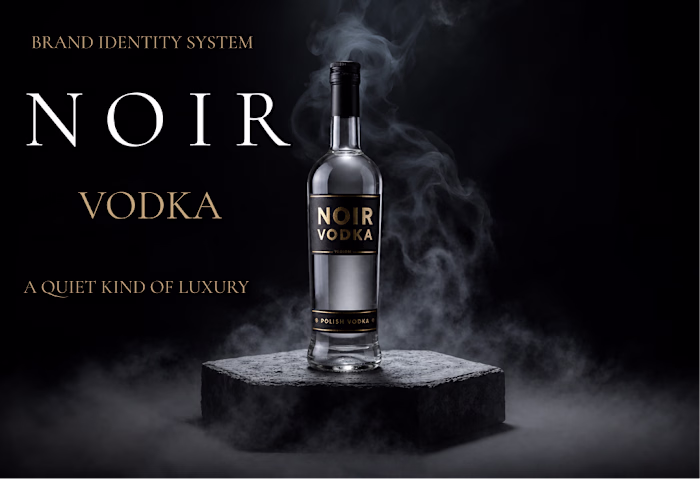 Noir Vodka Brand identity system