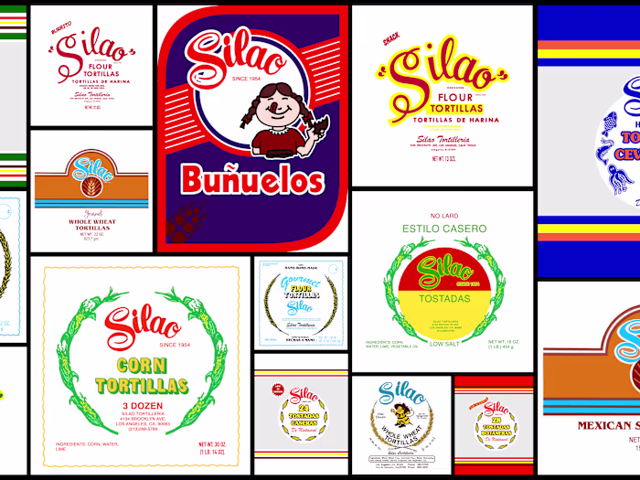 Product Label Restorations for Silao Tortillería : Behance