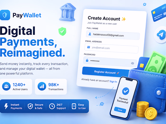 Digital Wallet & Peer-to-Peer Payment Platform 