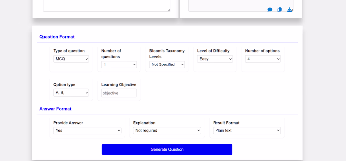 AI Exam Generator (QuestionWhiz) Tech: Django, LangChain, LL...