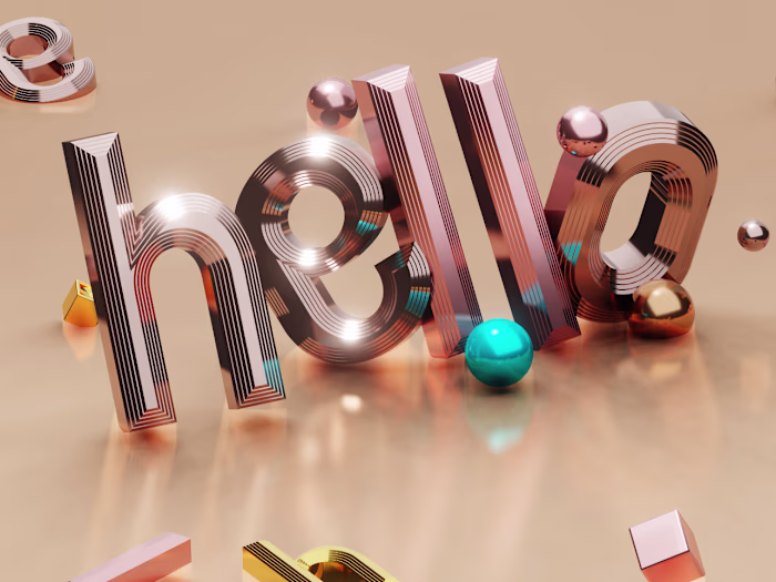 Captivating 3D Typography Illustrations That Elevate Your Brand