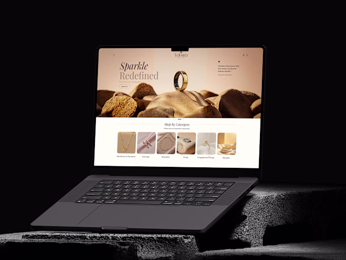 Luxury eCommerce Website for Veloura Jewellery