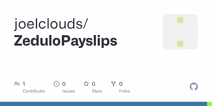 ZeduloPayslips Desktop Application Development