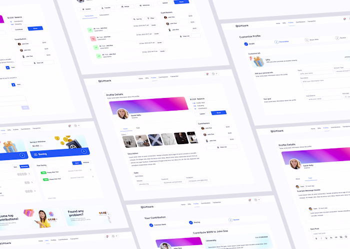 Giftbank Website Design