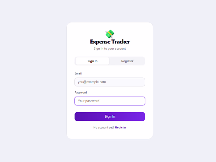 Development of Real-Time Expense Tracker App