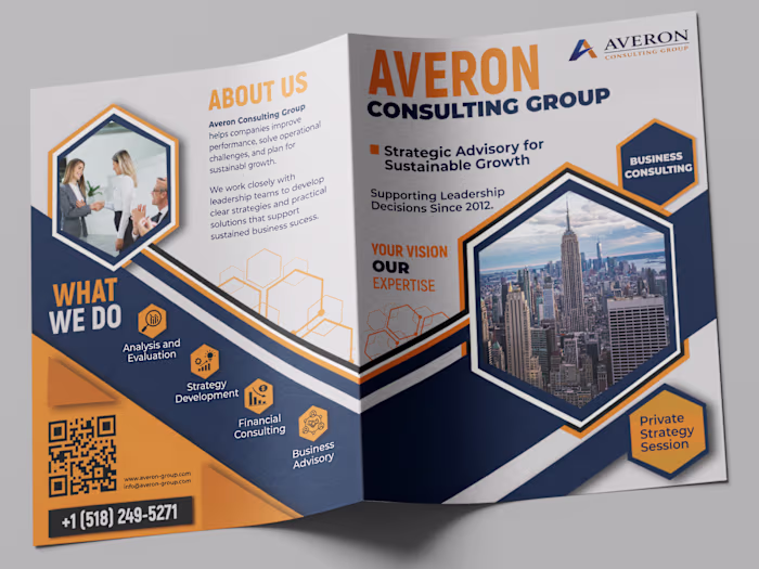 Designed a Professional Bi-Fold Brochure