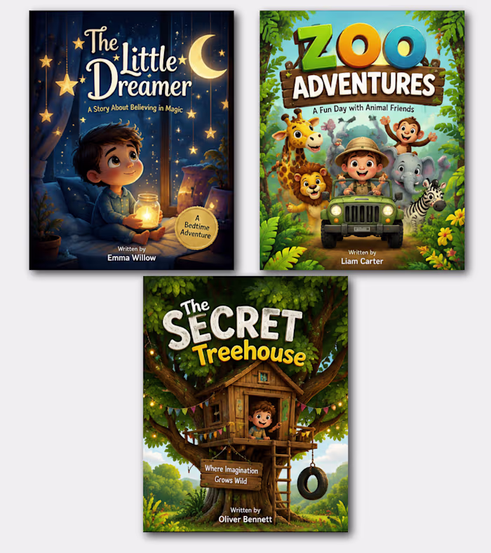 Unique & Whimsical Children’s Book Cover Design Collection