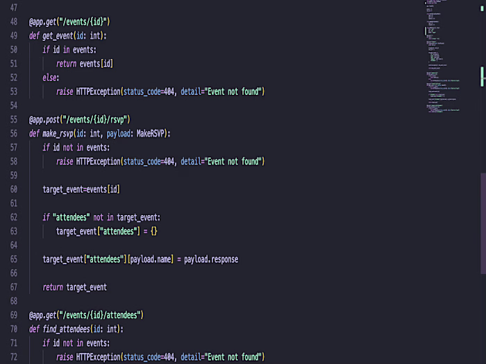 Event RSVP API
A REST API