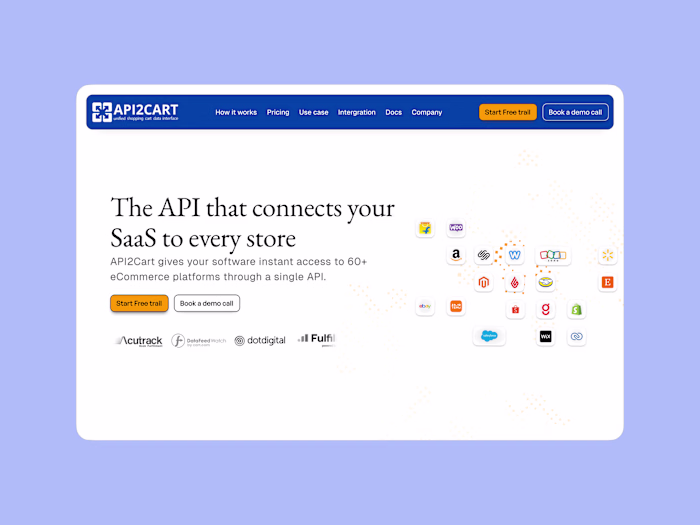 Hero Section Redesign for API2Cart