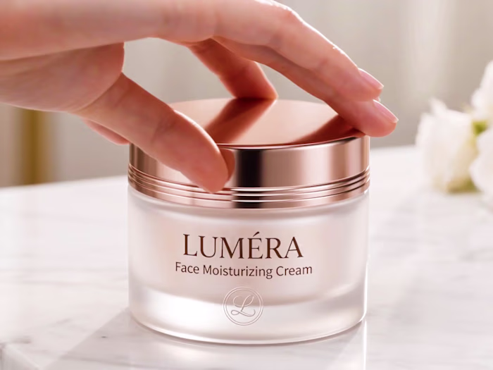 LUMÉRA Face Moisturizer - From product photo to a scroll-sto...