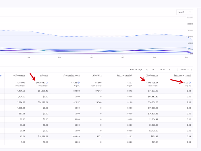 $374k Ecommerce Revenue at 5.23 Blended ROAS