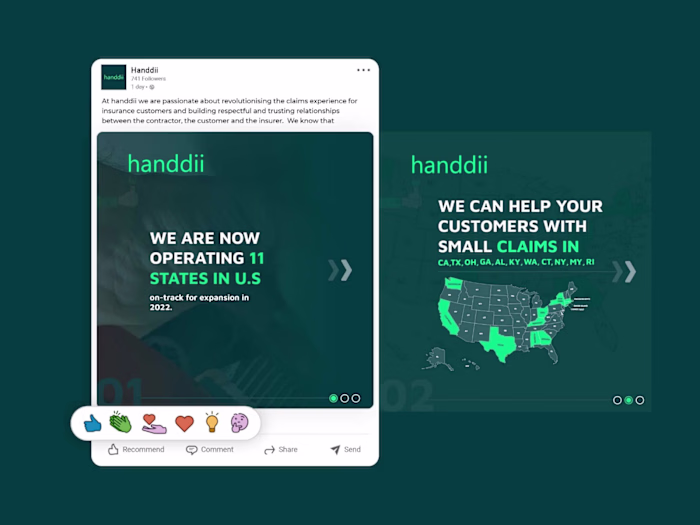 A LinkedIn carousel post designed