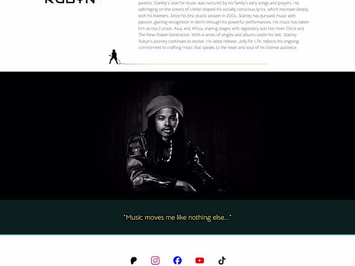 Famous Musician Portfolio