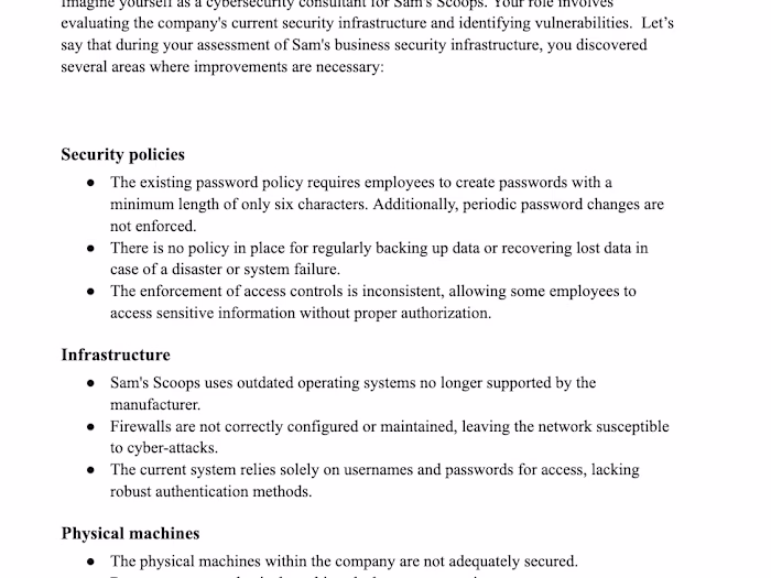 Security Audit for a Shop