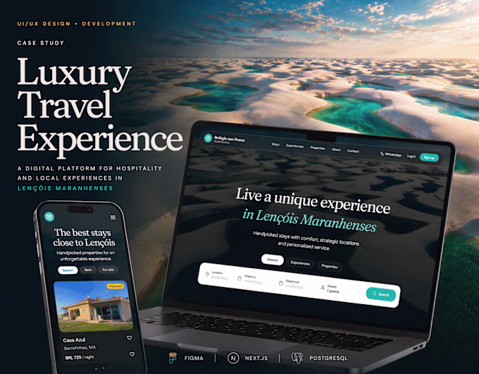 Luxury Travel Platform UI UX Design