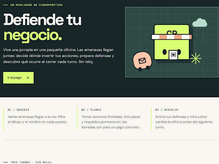 CiberPráctico is a responsive cybersecurity