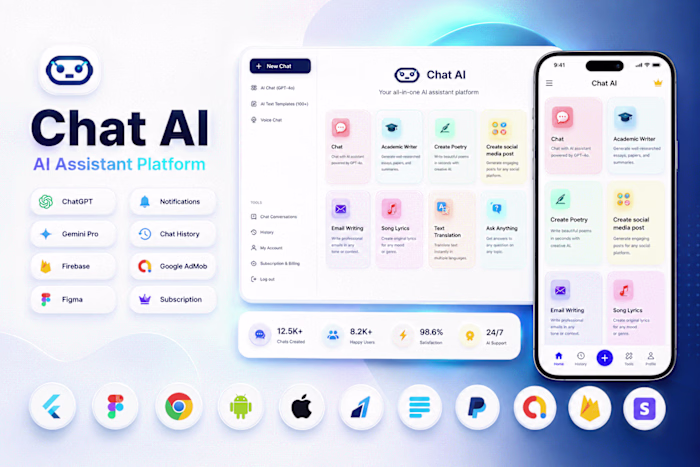 Chat AI Web & Mobile App