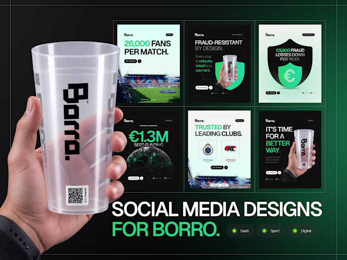 Social Media Design Launch Kit for Borro 