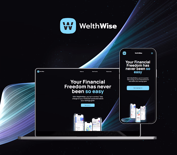 A Fintech App Landing Page in Framer