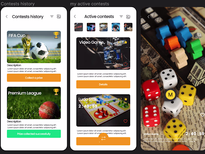 Contest app design