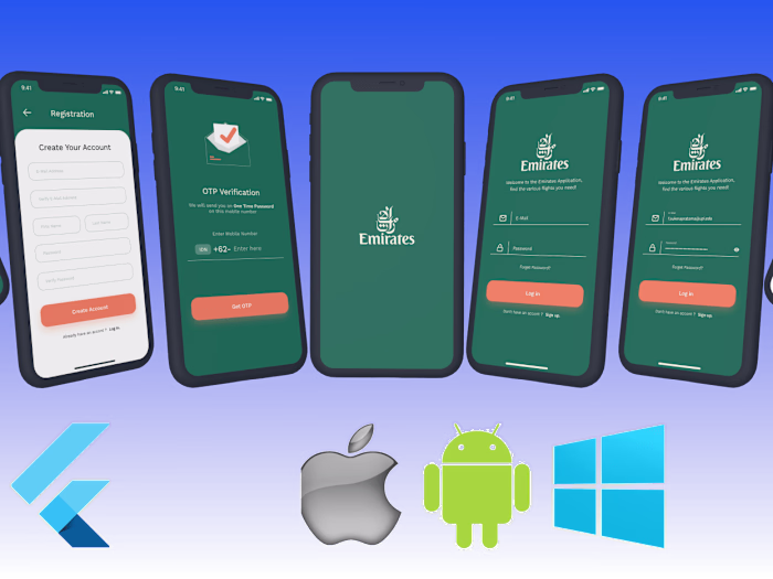 Fly Emirates Onboarding UI in Flutter