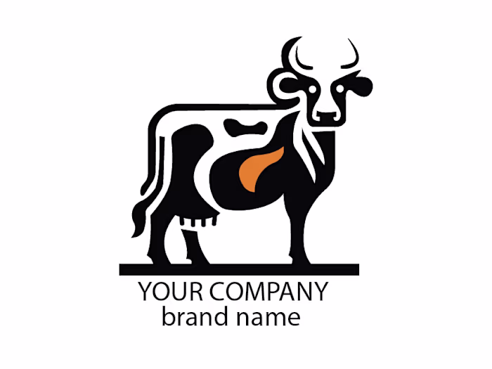 I’m working on a cow logo design.