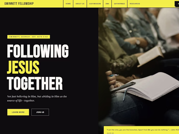 Gwinnett Fellowship Church — Community Website Design