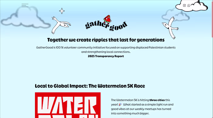 Dreamweaver & Gathergood - NGO Webflow Landing Page