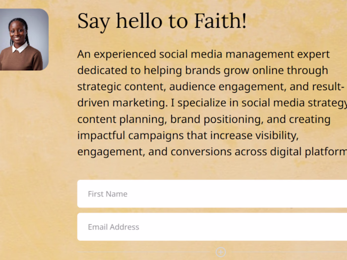 Social media manager email subscription