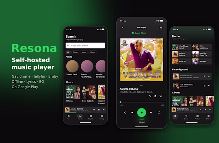 Resona — Music Player App (Kotlin)