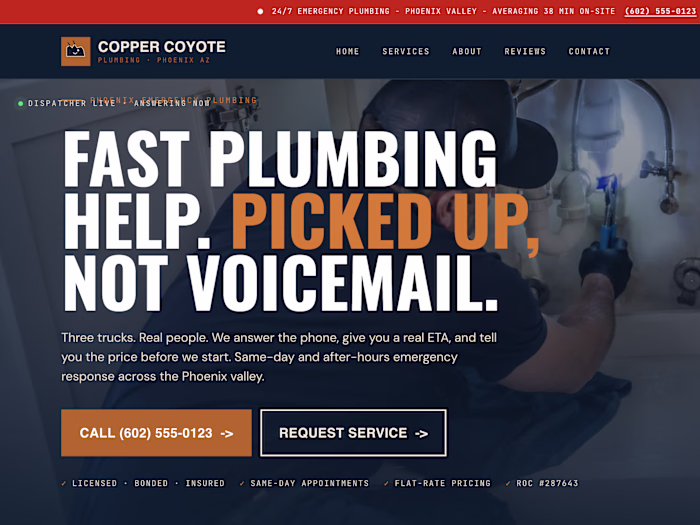 Copper Coyote Plumbing — a