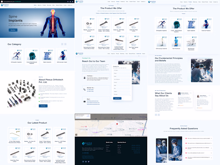 Plexus OrtoTech – Responsive Healthcare Website