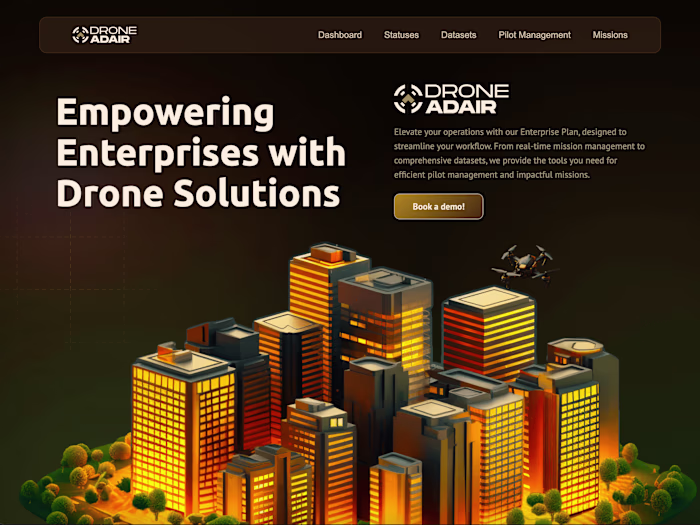 Drone Adair Enterprise page