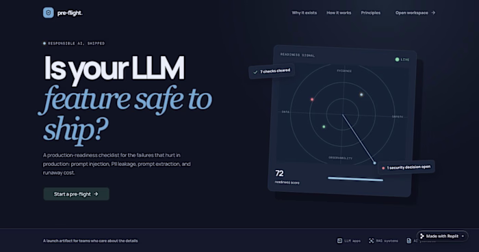 LLM Pre-Flight turns the last